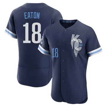 Nate Eaton Men's Kansas City Royals Authentic 2022 City Connect Jersey - Navy