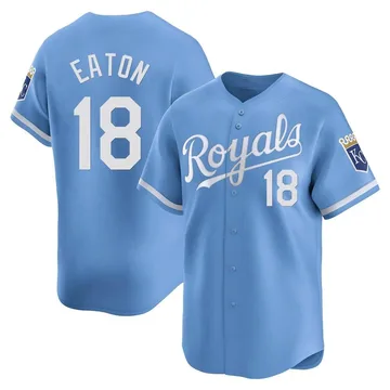 Nate Eaton Men's Kansas City Royals Limited Alternate Jersey - Light Blue