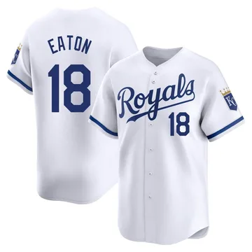 Nate Eaton Men's Kansas City Royals Limited Home Jersey - White