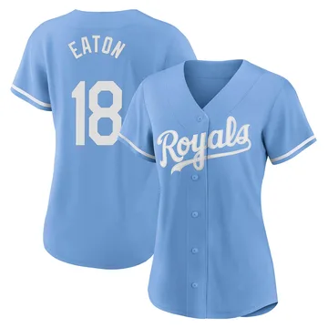 Nate Eaton Women's Kansas City Royals Authentic 2022 Alternate Jersey - Light Blue