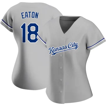 Nate Eaton Women's Kansas City Royals Authentic Road Jersey - Gray