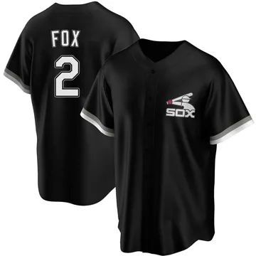 Nellie Fox Men's Chicago White Sox Replica Spring Training Jersey - Black