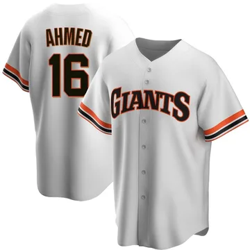 Nick Ahmed Men's San Francisco Giants Replica Home Cooperstown Collection Jersey - White