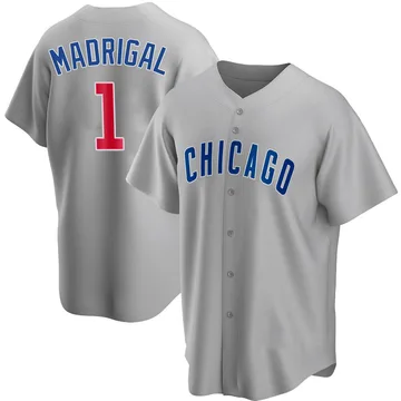 Nick Madrigal Men's Chicago Cubs Replica Road Jersey - Gray