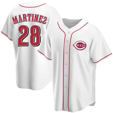 Nick Martinez Men's Cincinnati Reds Replica Home Jersey - White