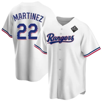 Nick Martinez Men's Texas Rangers Replica Home 2023 World Series Jersey - White