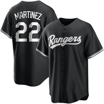 Nick Martinez Men's Texas Rangers Replica Jersey - Black/White