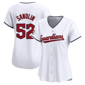 Nick Sandlin Women's Cleveland Guardians Limited Home Jersey - White