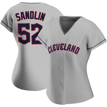 Nick Sandlin Women's Cleveland Guardians Replica Road Jersey - Gray