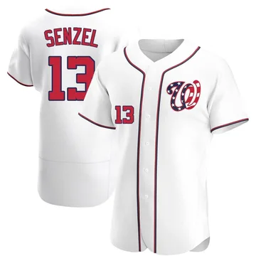 Nick Senzel Men's Washington Nationals Authentic Alternate Jersey - White