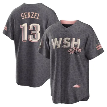 Nick Senzel Men's Washington Nationals Replica 2022 City Connect Jersey - Gray