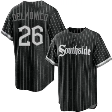 Nicky Delmonico Men's Chicago White Sox Replica 2021 City Connect Jersey - Black