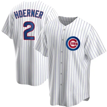 Nico Hoerner Men's Chicago Cubs Replica Home Jersey - White