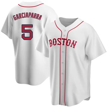 Nomar Garciaparra Men's Boston Red Sox Replica Alternate Jersey - White