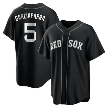 Nomar Garciaparra Men's Boston Red Sox Replica Jersey - Black/White