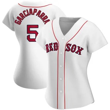 Nomar Garciaparra Women's Boston Red Sox Authentic Home Jersey - White