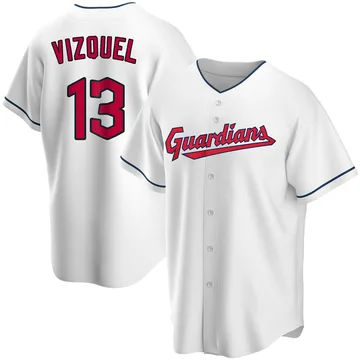 Omar Vizquel Men's Cleveland Guardians Replica Home Jersey - White