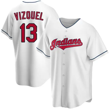 Omar Vizquel Men's Cleveland Guardians Replica Home Jersey - White