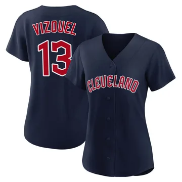 Omar Vizquel Women's Cleveland Guardians Authentic Alternate Jersey - Navy