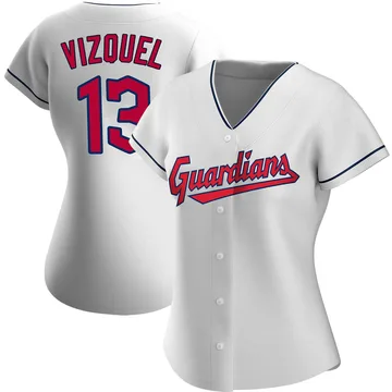 Omar Vizquel Women's Cleveland Guardians Authentic Home Jersey - White