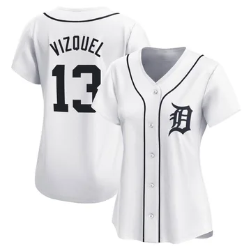 Omar Vizquel Women's Detroit Tigers Limited Home Jersey - White