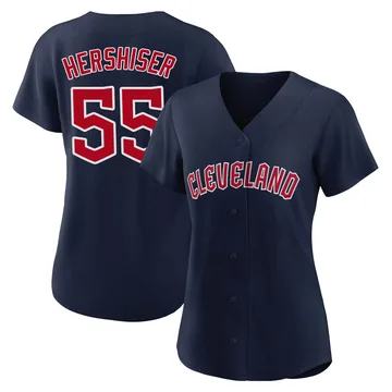 Orel Hershiser Women's Cleveland Guardians Replica Alternate Jersey - Navy