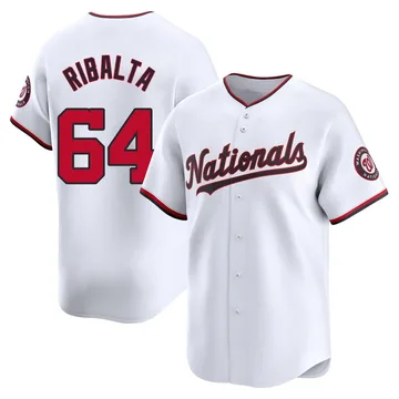 Orlando Ribalta Men's Washington Nationals Limited Home Jersey - White