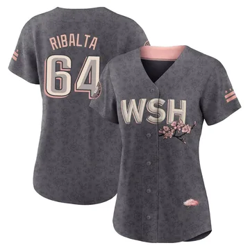 Orlando Ribalta Women's Washington Nationals Authentic 2022 City Connect Jersey - Gray