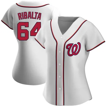 Orlando Ribalta Women's Washington Nationals Authentic Home Jersey - White