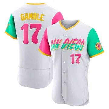 Oscar Gamble Men's San Diego Padres Authentic 2022 City Connect Jersey - White