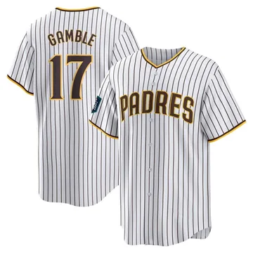 Oscar Gamble Men's San Diego Padres Replica 2024 World Tour Seoul Series Home Jersey - White