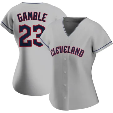 Oscar Gamble Women's Cleveland Guardians Authentic Road Jersey - Gray