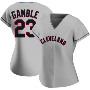 Oscar Gamble Women's Cleveland Guardians Replica Road Jersey - Gray