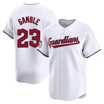 Oscar Gamble Youth Cleveland Guardians Limited Home Jersey - White