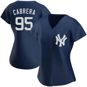 Oswaldo Cabrera Women's New York Yankees Authentic Alternate Team Jersey - Navy