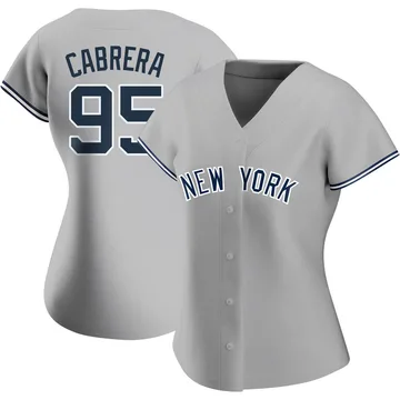 Oswaldo Cabrera Women's New York Yankees Authentic Road Name Jersey - Gray