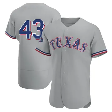 Owen White Men's Texas Rangers Authentic Road 2023 World Series Champions Jersey - Gray