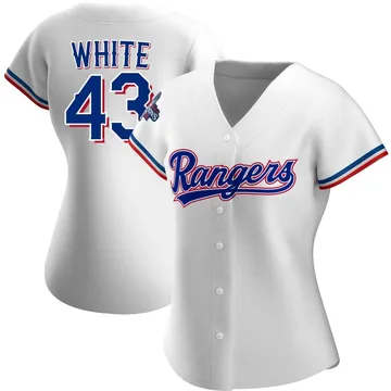 Owen White Women's Texas Rangers Authentic Home 2023 World Series Champions Jersey - White