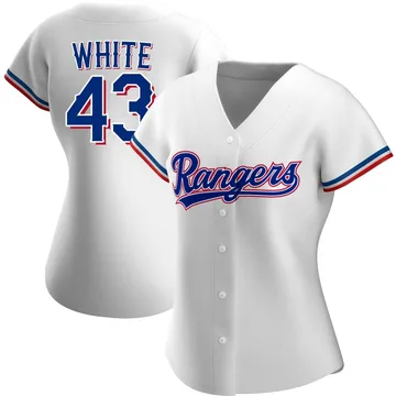 Owen White Women's Texas Rangers Authentic Home Jersey - White