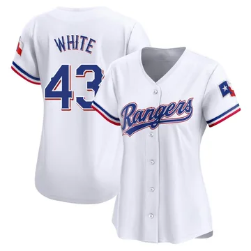 Owen White Women's Texas Rangers Limited Home Jersey - White