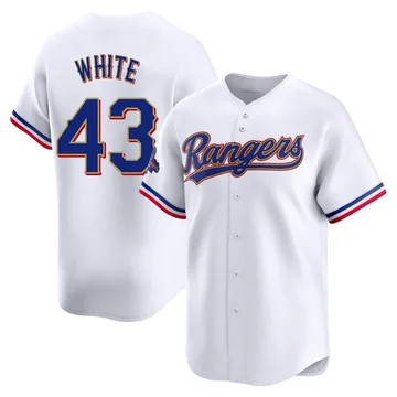 Owen White Youth Texas Rangers Limited White 2024 Collection Jersey - Gold