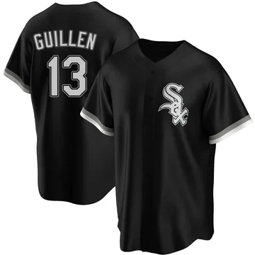 Ozzie Guillen Men's Chicago White Sox Replica Alternate Jersey - Black