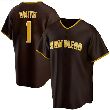 Ozzie Smith Men's San Diego Padres Replica Road Jersey - Brown