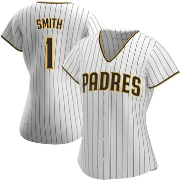 Ozzie Smith Women's San Diego Padres Authentic Home Jersey - White/Brown