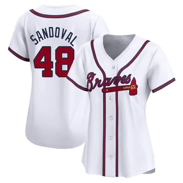 Pablo Sandoval Women's Atlanta Braves Limited Home Jersey - White