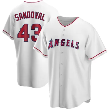 Patrick Sandoval Men's Los Angeles Angels Replica Home Jersey - White