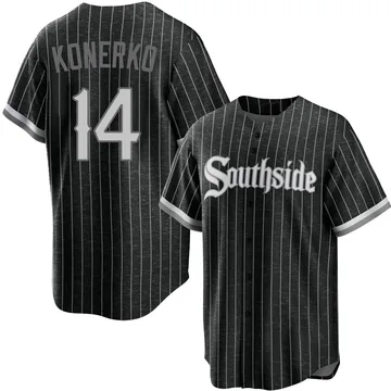 Paul Konerko Men's Chicago White Sox Replica 2021 City Connect Jersey - Black