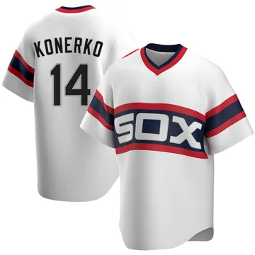 Paul Konerko Men's Chicago White Sox Replica Cooperstown Collection Jersey - White