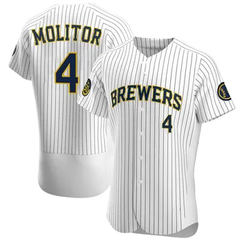 Paul Molitor Men's Milwaukee Brewers Authentic Alternate Jersey - White