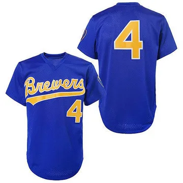 Paul Molitor Men's Milwaukee Brewers Replica 1991 Throwback Jersey - Blue